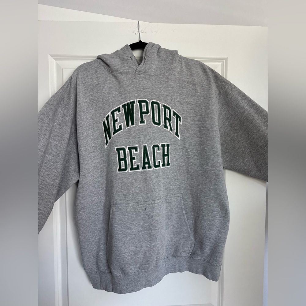 Brandy Melville Gray Newport Beach Hoodie